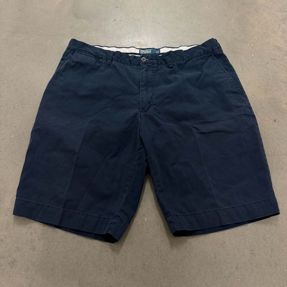 Polo Ralph Lauren Men's Navy Blue Cotton Chino Shorts Size 38